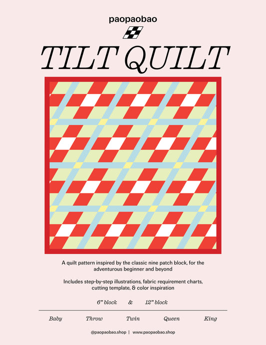 Tilt Quilt digital sewing pattern